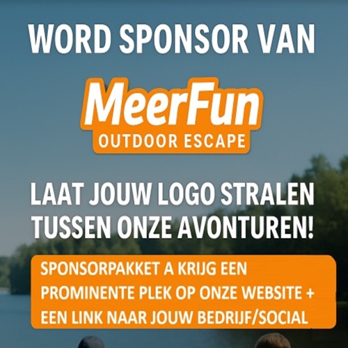 word sponsor van MeerFun laat jouw logo stralen